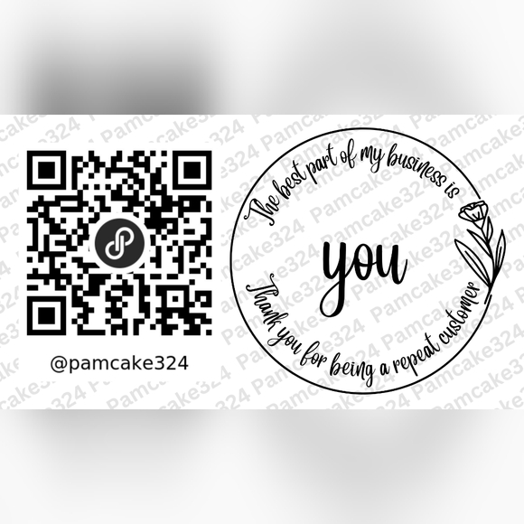 Handmade Repeat Customers QR Stickers 50 ct - Picture 2 of 5